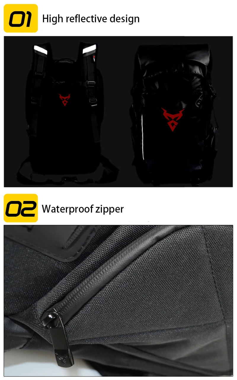 2020 Multifunction Motorcycle Backpack Motorcycle Tail Bag Motocross Helmet Bag Back Seat Bag Moto Luggage Waterproof (6)