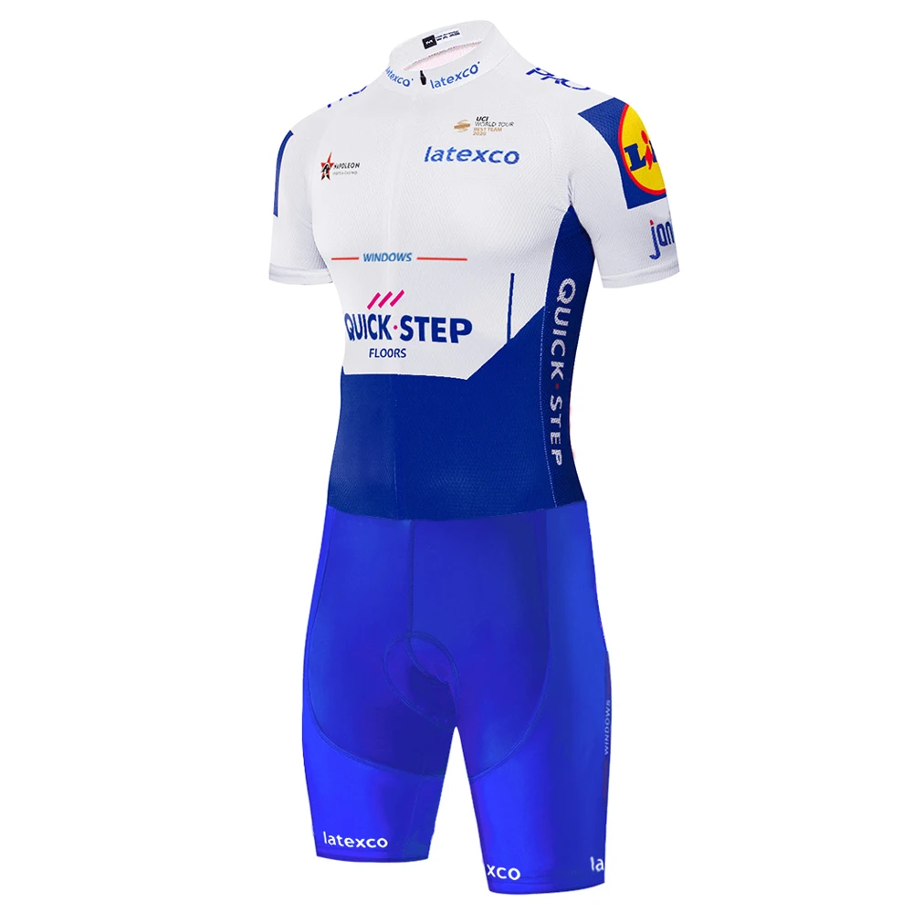

2020 quick step cycling skinsuit Cycling Clothing triathlon one piece Bodysuit roupa ciclismo Bike Clothing tenue cycliste homme
