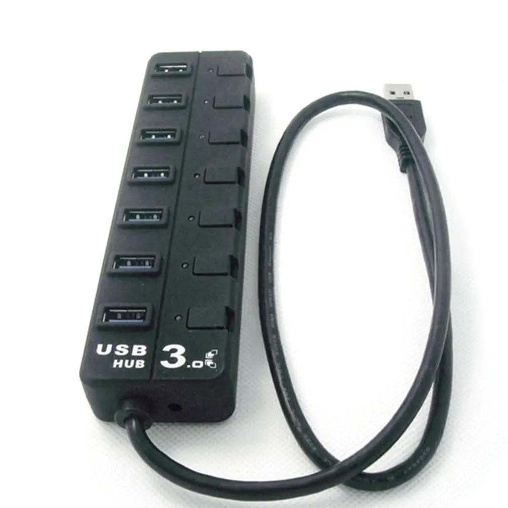 

NEW 7/4 independent switch USB Converter 3.0HUB hub multifunction USB3.0 divider