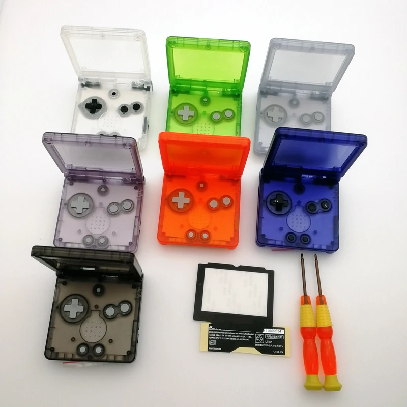 

100set Transparent Console Shell Case For GBA SP