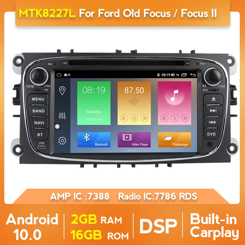 YellowBerry BT Carplay GPS-навигация для FORD Old focus /focus 2 Автомагнитола мультимедийный DVD-плеер 4