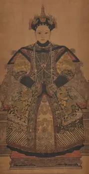 

Exquisita pintura de desplazamiento clásico chino-la dinastía Qing "Ci xi"