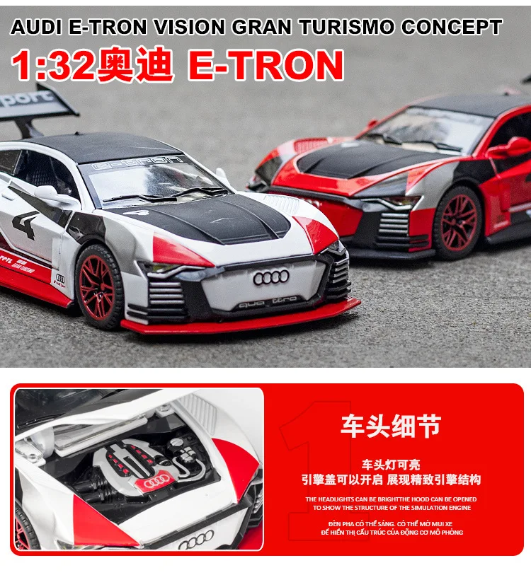 Audi GT E-Tron 1:32 Ölçekli Model Araba