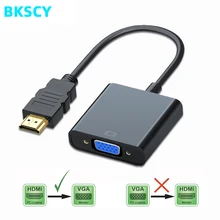 BKSCY адаптер hdmi-vga Мужской конвертер с разъемом адаптер 1080P цифровой аналоговый видео аудио для PS4 ТВ ПК ноутбук