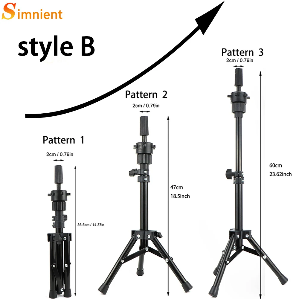 Simnient Adjustable Tripod Stand Holder Mannequin Head Tripod Hairdressing Training Head Holder Top Selling Hair Wig Stands Tool Simnient Adjustable Tripod Stand Holder Mannequin Head Tripod Hairdressing Training Head Holder Top Selling Hair Wig Stands Tool