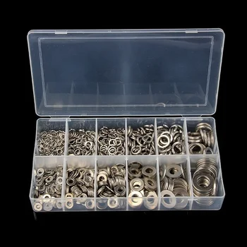 

790PCS Flat & Spring Stainless Steel Assorted Washers Rust Resistant