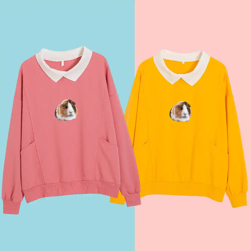 かわいいモルモット綿のスウェットシャツ特大原宿ゴス美的グラフィックパーカーヒップホップストリートかわいい女の子韓国トップス パーカー スウェット Aliexpress