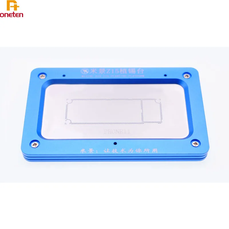 

Mijing Z15 Reballing Fixture Table Tin planting Net Ball For phone11 mainboard maintenance Middle Layer Reballing Platform
