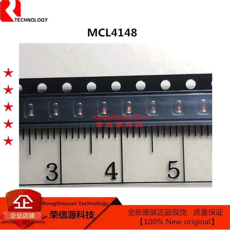 

MCL4148 1N4148 LL4148 4148 LL34 0805 L4148 MCL4148-TR High-speed switching diode 100V 0.2A Cylindrical 100% New original