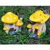 Ankoow Yellow Red Mushroom House Mini Landscape House Fairy Garden Decoration Resin Crafts Ornament Miniature Fairy Garden ► Photo 3/6