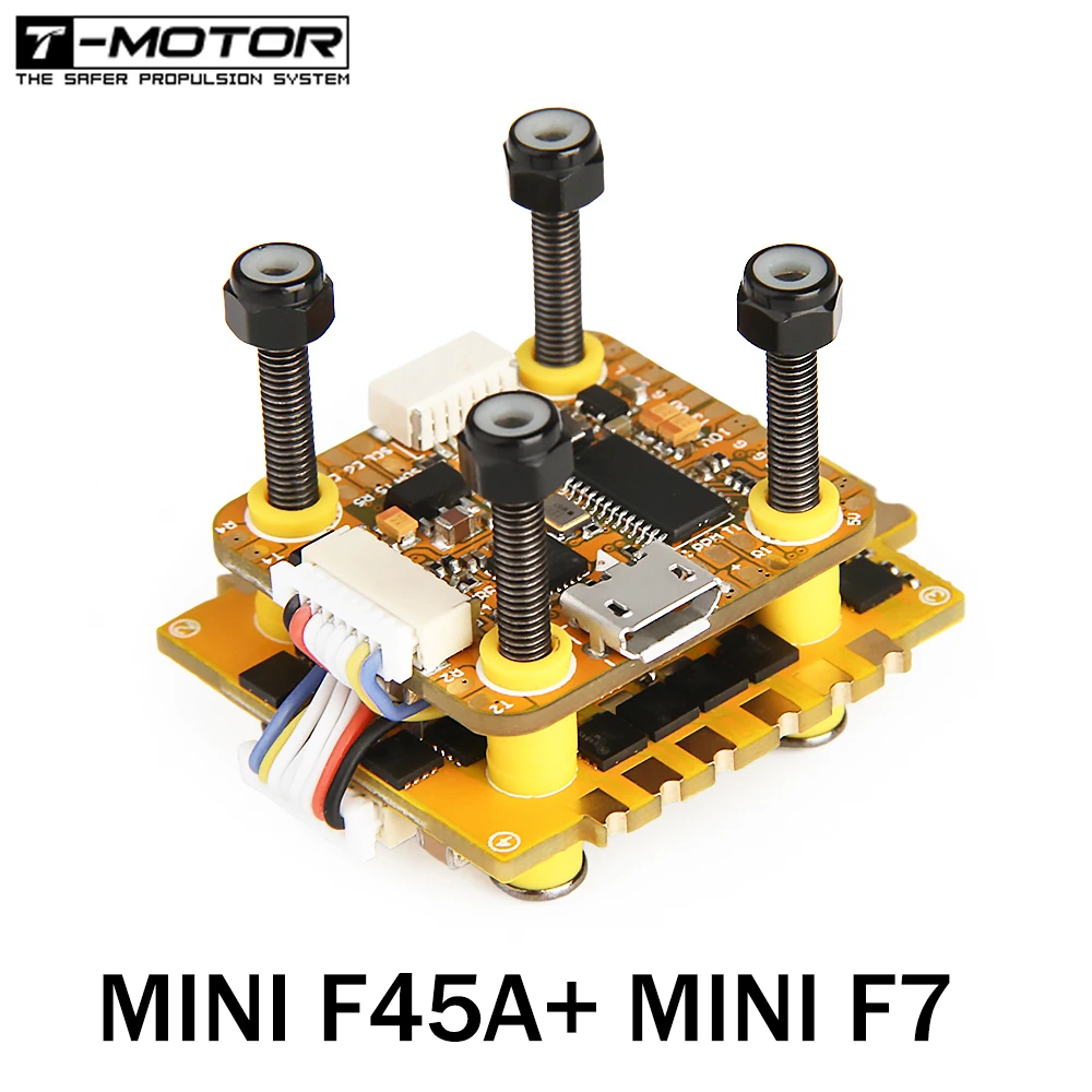 T Motor 20x20 3 6S Stack miniF722 Контроллер полета с BLheli_32 45A 4 в 1 ESC для RC FPV Racing Freestyle 5 дюймов 4S