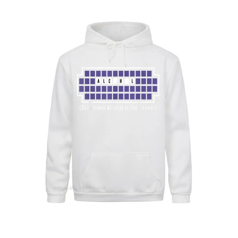 Sometimes Alcohol Is The Answer Funny Family Men's Sweatshirts Long Sleeve Hoodies Tight Clothes Christmas Streetwear