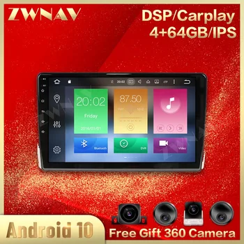 

360 Cameras Screen For Toyota Wish 2009 2010 2011 2012 Android 10.0 Multimedia Player Audio Radio GPS Wifi Recorder Auto Head