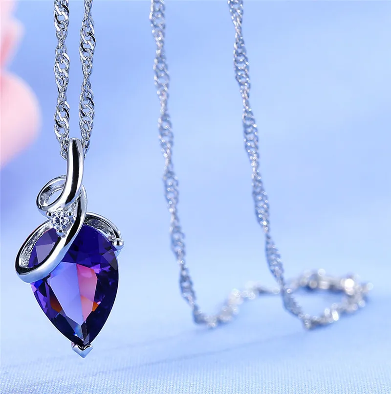 New-Design-AAA-Austrian-Cubic-Pendant-Necklace-on-Silver-Color-Purple-Zircon-Water-Drop-Pendant-for (3)