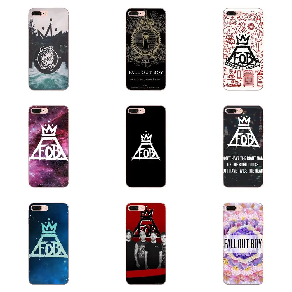 

Phone Case Transparent Fundas Coque Cover For Apple iPhone 4 4S 5 5C 5S SE 6 6S 7 8 Plus X XS Max XR Fall Out Boy Fob