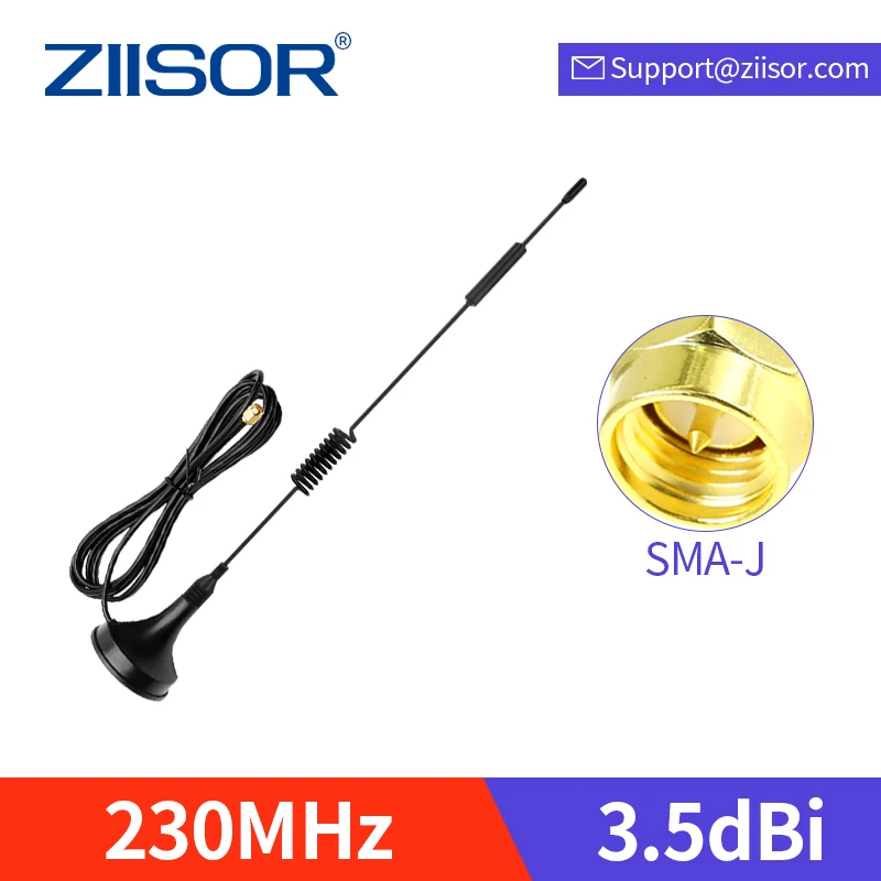 Антенна 230 МГц с магнитным основанием всенаправленная антенна м SMA Male DTU модуль