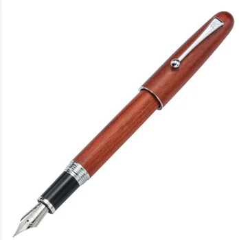 

Jinhao New Wooden Fountain Pen High Quality 0.7mm Nib 2 Colors Luxury Wood Ink Pens Business Gifts Writing Office School Supplie