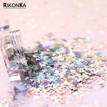 1 коробка серебряная голографическая бабочка блеск для ногтей микро блеск хлопья лазерные блестки блестящие ногти украшение блестка маникюр