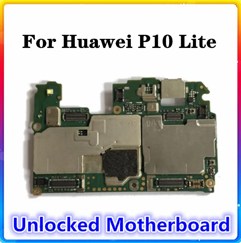 Материнская плата для HUAWEI P10 lite 100% оригинальная материнская 32 Гб 64 ГБ EMUI Android OS логическая с полными