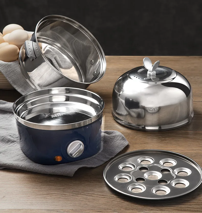 220V Household Electric Steaming Cooker Stainless Steel Multi Cooker 2 Layers Electric Steamer Stewed Egg Custard