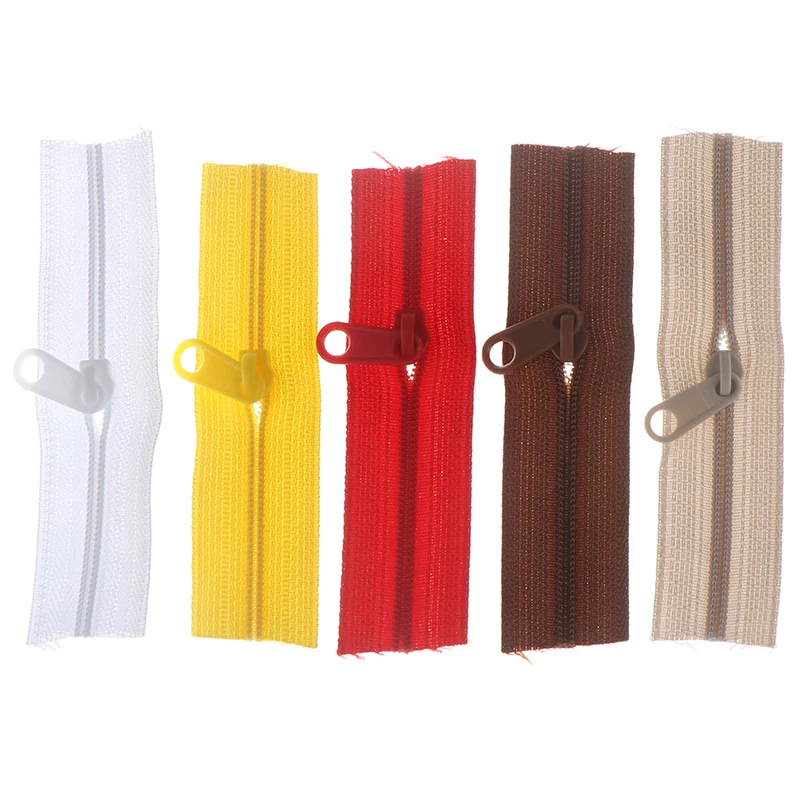 10Pcs/lot Mini Zipper Doll Dress Zipper 10cm Handmade Craft Sewing DIY Accessories Scrapbooking Garment Applique