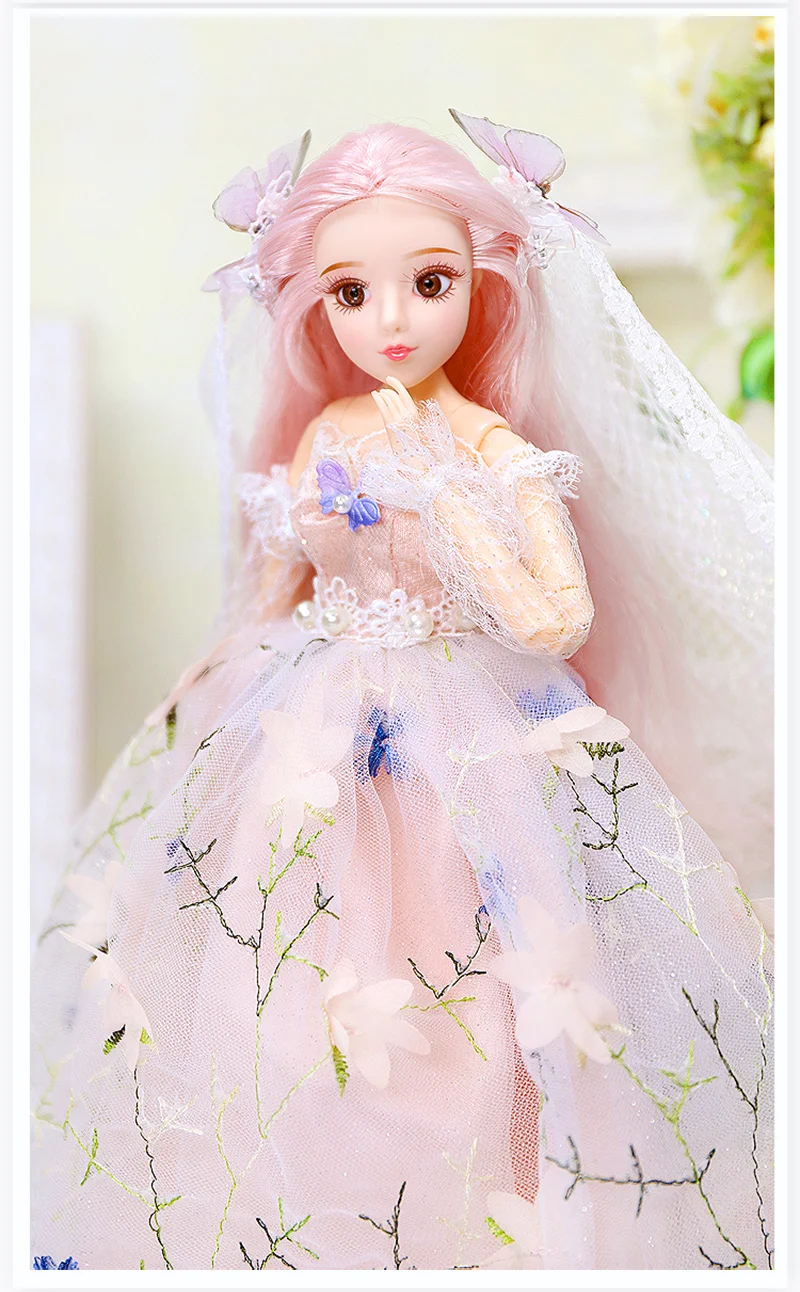 Мм для 1/6 BJD кукла принцесса свадебное платье для куклы 30 см кукла с гибкими суставами