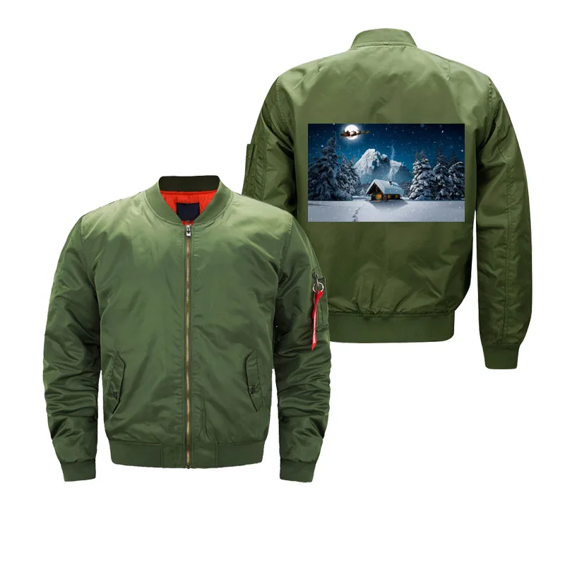 green-6 MA1 куртка-бомбер, куртки пилота, Мужская на подкладке, пальто, рождественское, Осеннее, тонкое, с принтом логотипа, на заказ, водонепроницаемая, Прямая поставка - Цвет: green-6
