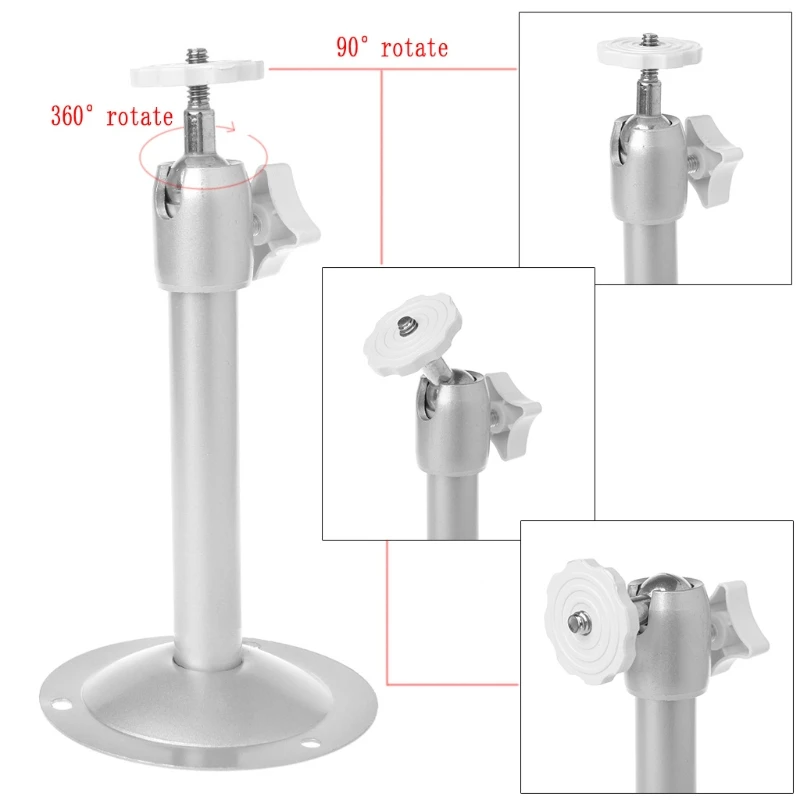 Soporte de montaje en techo para proyector, accesorio ajustable de 360 grados, de Metal, para pared de proyección del hogar y la Oficina