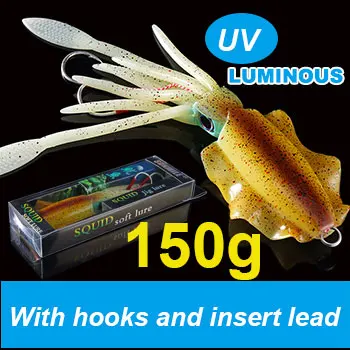 20cm150g SUNMILE Рыбалка мягкие приманки 20 г/60 г/80 г/100 г/120 г/150 г 15cmm/20 см Световой/УФ-приманок рыболовных приманок для рыбалки в море воблер - Цвет: 20cm150g