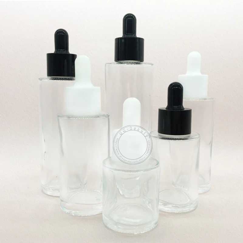 20ml 30ml 60ml 80ml 100ml 120ml Clear Mini Dropper Bottles with Pipette  Cosmetic Essential Oil Perfume Container Sample Vials - AliExpress