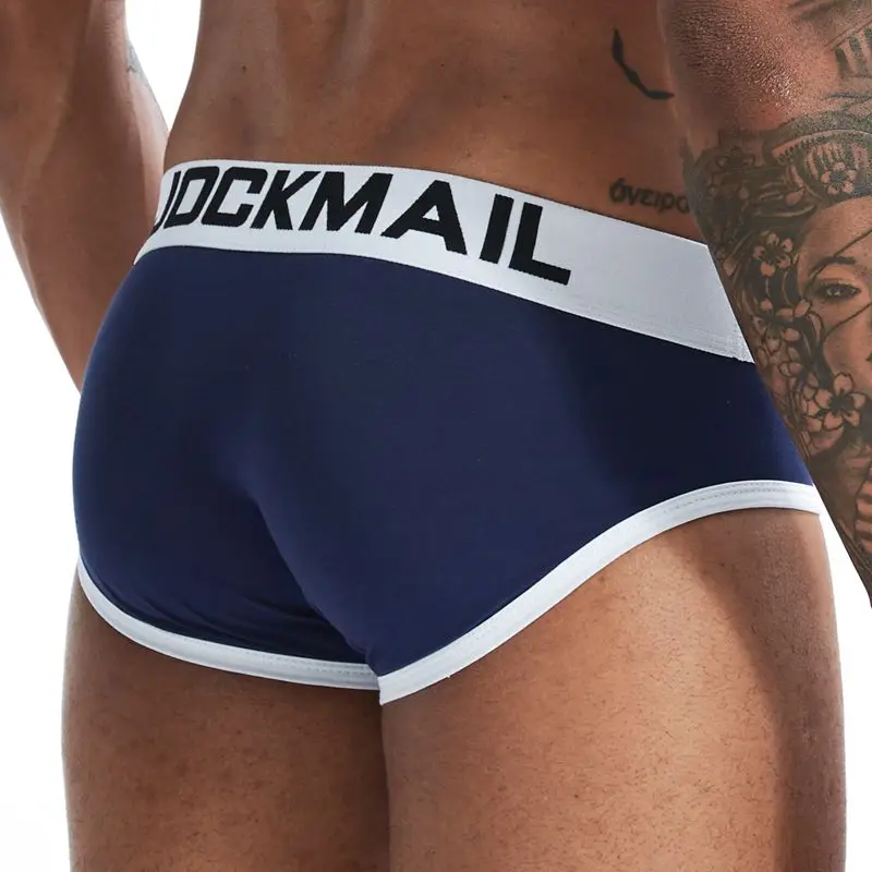 Jockmail 2020 New Shorts Sexy Men Underwear Men Briefs Cotton Underpants Gay Mens briefs Cuecas Men Brief Bikini Man Srting white boxer briefs