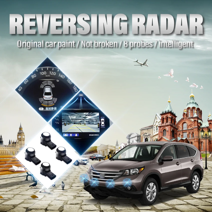 Car Front And Rear Reversing Radar Parking Sensor Assisted Automatic
