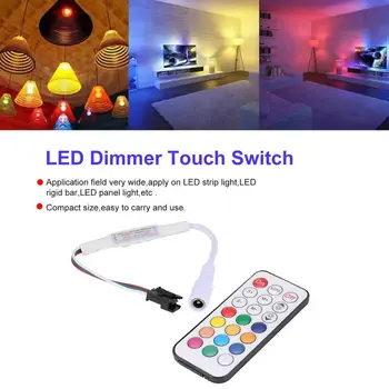 

21 Key Pixel RF LED Remote Controller Dimmer DC 5V-24V for WS2811 SK6812 WS2812B 6803 1903 LED Pixel Strip Light