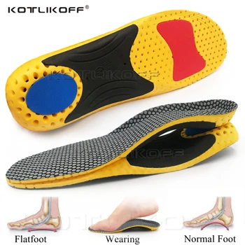 

KOTLIKOFF High Quality EVA Orthotics Insoles Arch Support Suitable for Running Shoes Pads Breathable lightweight Summer Insert