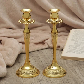 

Candlestick metal "Kasiopeya" set of 2 pieces gold color 26x9.5x9.5 cm 3488439