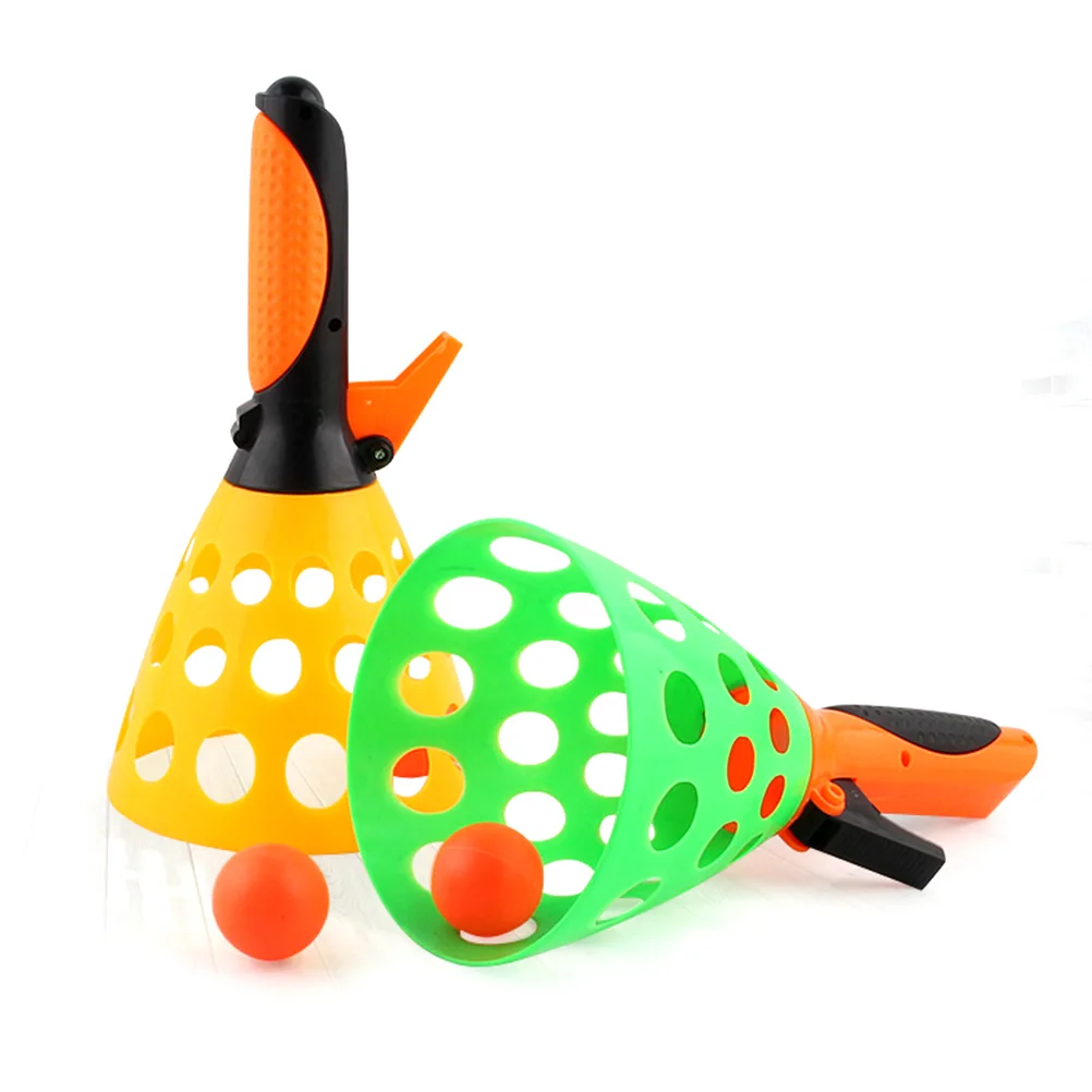 Conjunto de 1 modelado de cocodrilo Catapulta Lanzar Trasero Bouncing Ball Juguetes para Niños L A2J6