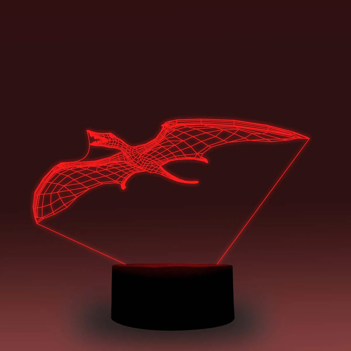 NiteApps Rhamphorhynchus динозавр 3D RGB светодиодный ночник настольная лампа иллюзия Лампа подарок на день рождения приложение/сенсорное управление