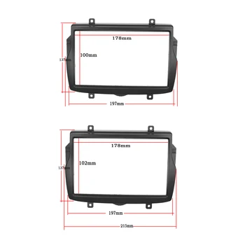 

Car Radio Fascia Trim Kit,2 Din DVD Frame Install Kit for Daewoo Royale LADA Vesta 2016