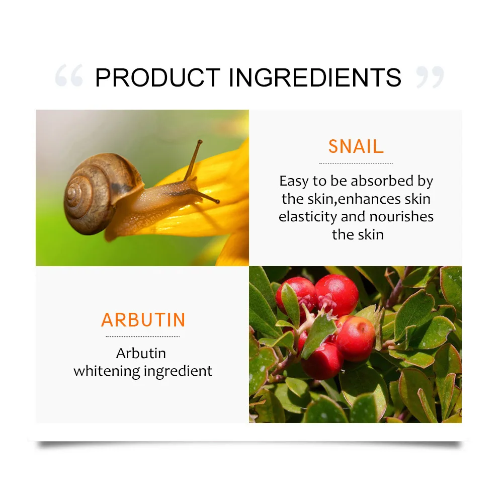 Коллаген улитка отбеливание кожи увлажнение лосьон для тела крем осветления