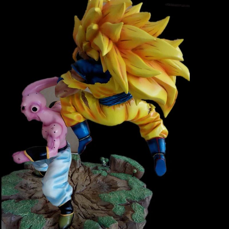 Dragon Ball GK Saiyan 3 Goku Kakarotto против сильнейшей общей силы Majin Buu Статуя Фигурка Коллекция Модель игрушки C29