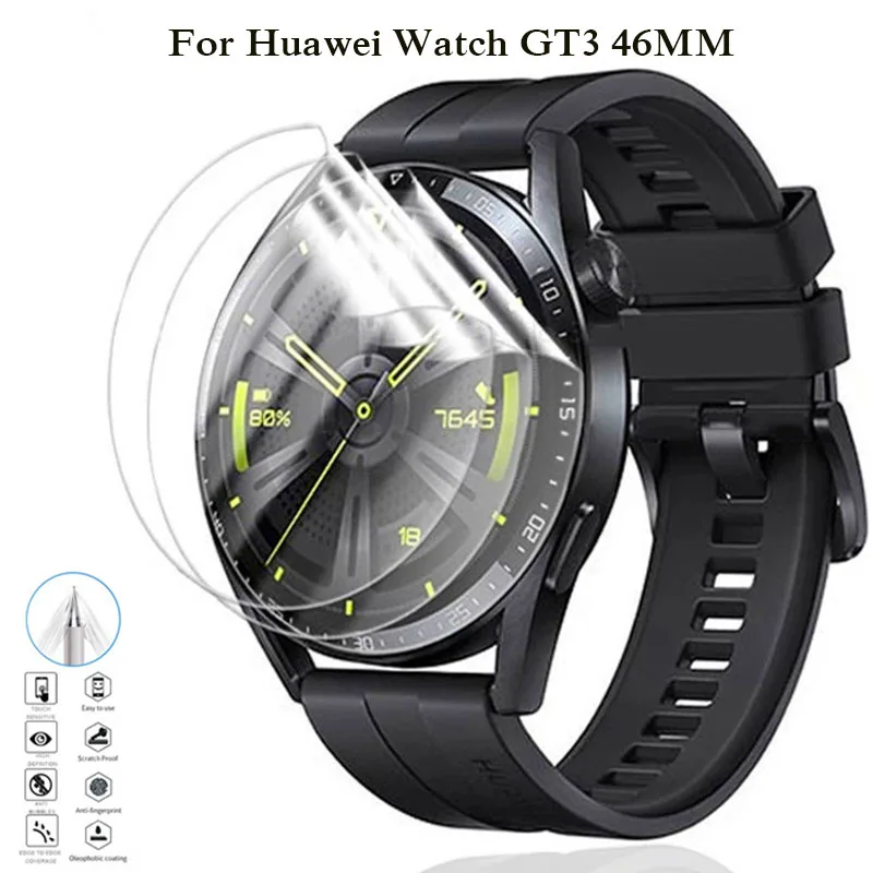 

Hydrogel Protective Films For Huawei Watch GT 3 GT3 46MM Smartwatch Screen Protector Ultra Thin Cover Film not glass Accessories