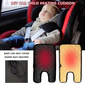

Child Heating Cushion Low Power Car Home Dual Use Winter Child Safety Seat Heating Pad Baby Composite Fiber Car Seat Cover 12V