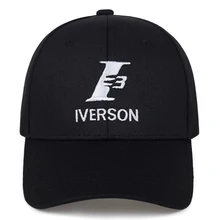Новинка, модная бейсбольная кепка с вышитыми буквами IVERSON, Спортивная Кепка для отдыха на открытом воздухе, хлопковая кепка для папы в стиле хип-хоп, дикие кепки