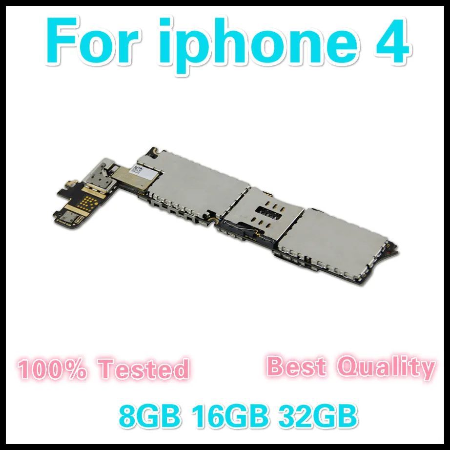Материнская плата iphone 4 4g 8 ГБ 16 32 100% разблокированная материнская с полными
