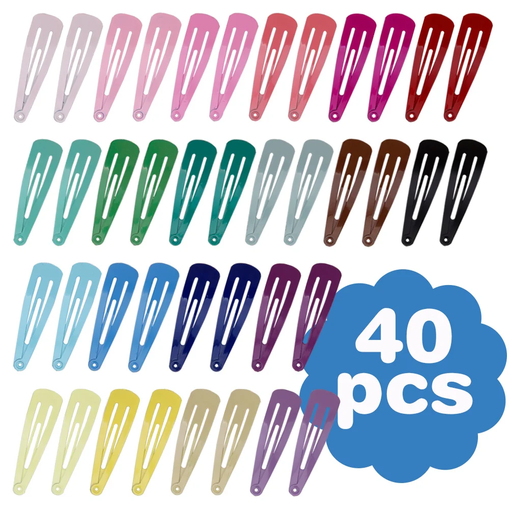 Hair Clips 20pcs Alligator Hair Clips For Women Hair Barrettes Clip Pins Colored Clips Snap Metal Hairgrip 5cm Women's Hairpin