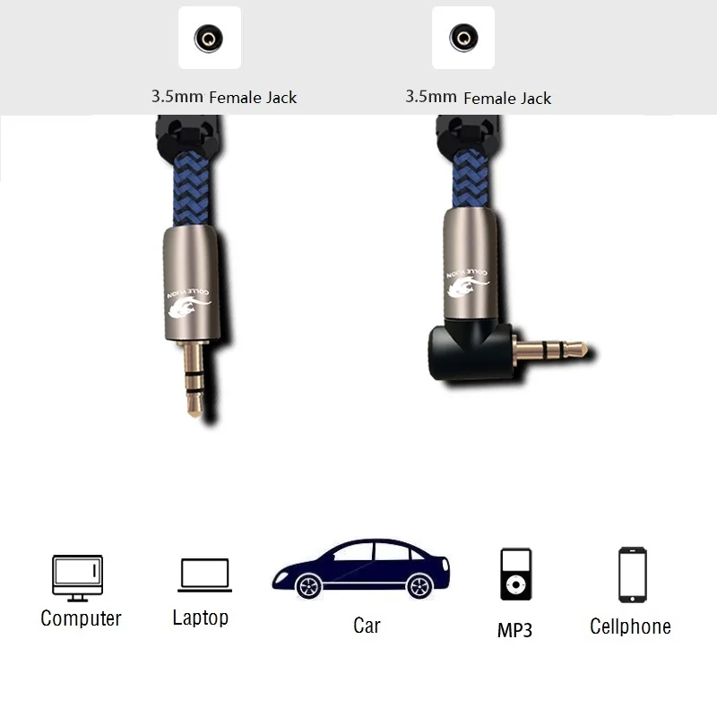 Stereo Jack 3 5mmm to 3 5mm Male Auxiliary Aux Cable For iPhone Car Speaker Headphone MP3 Audio Extension Cord 1m 2m 3m 5m