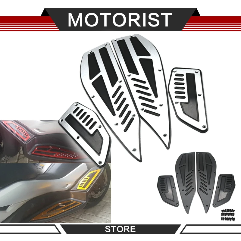 

Motorcycle pedals aluminum alloy For Yamaha XMAX 300 2017 2018 X-MAX 250 300 CNC Aluminum Foot Pegs Foot pad