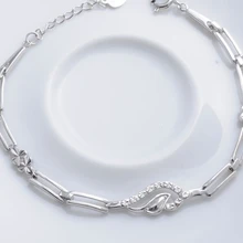 Браслеты из стерлингового серебра 925 пробы Браслет Крылья Ангела модный браслет(NM/NS