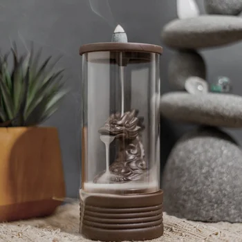 

Dragons Falls Zen Temple Backflow Incense Burners Ceramic Aromatherapy Burners CLH@8