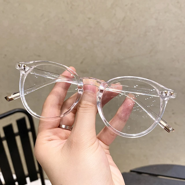 Gafas redondas doradas con luz azul para hombre y mujer, lentes de  ordenador para teléfono móvil, gafas transparentes antirayos azules,  montura - AliExpress